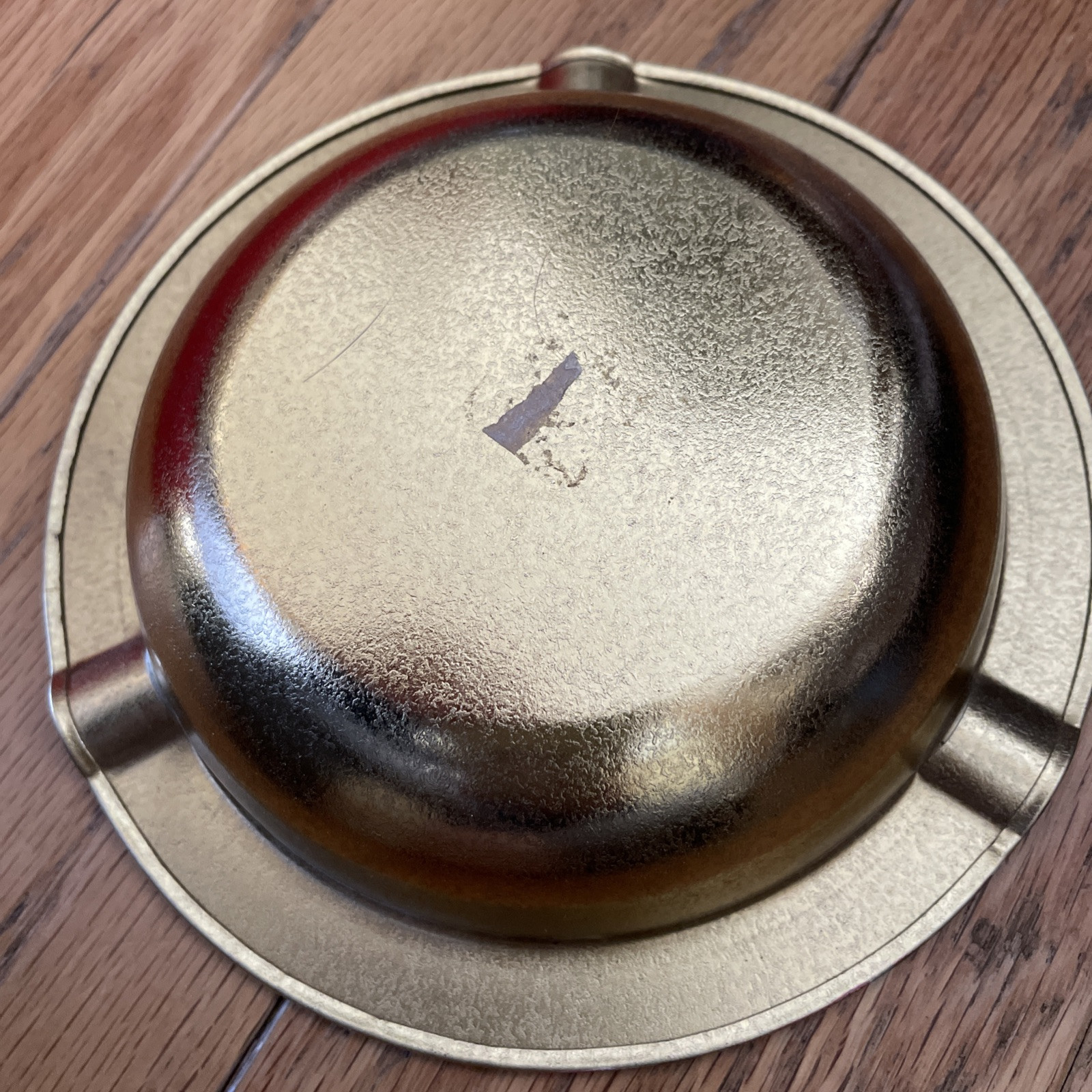 Vintage Metal NEW MEXICO Souvenir Ashtray Same Fe Albuquerque Native Southwest