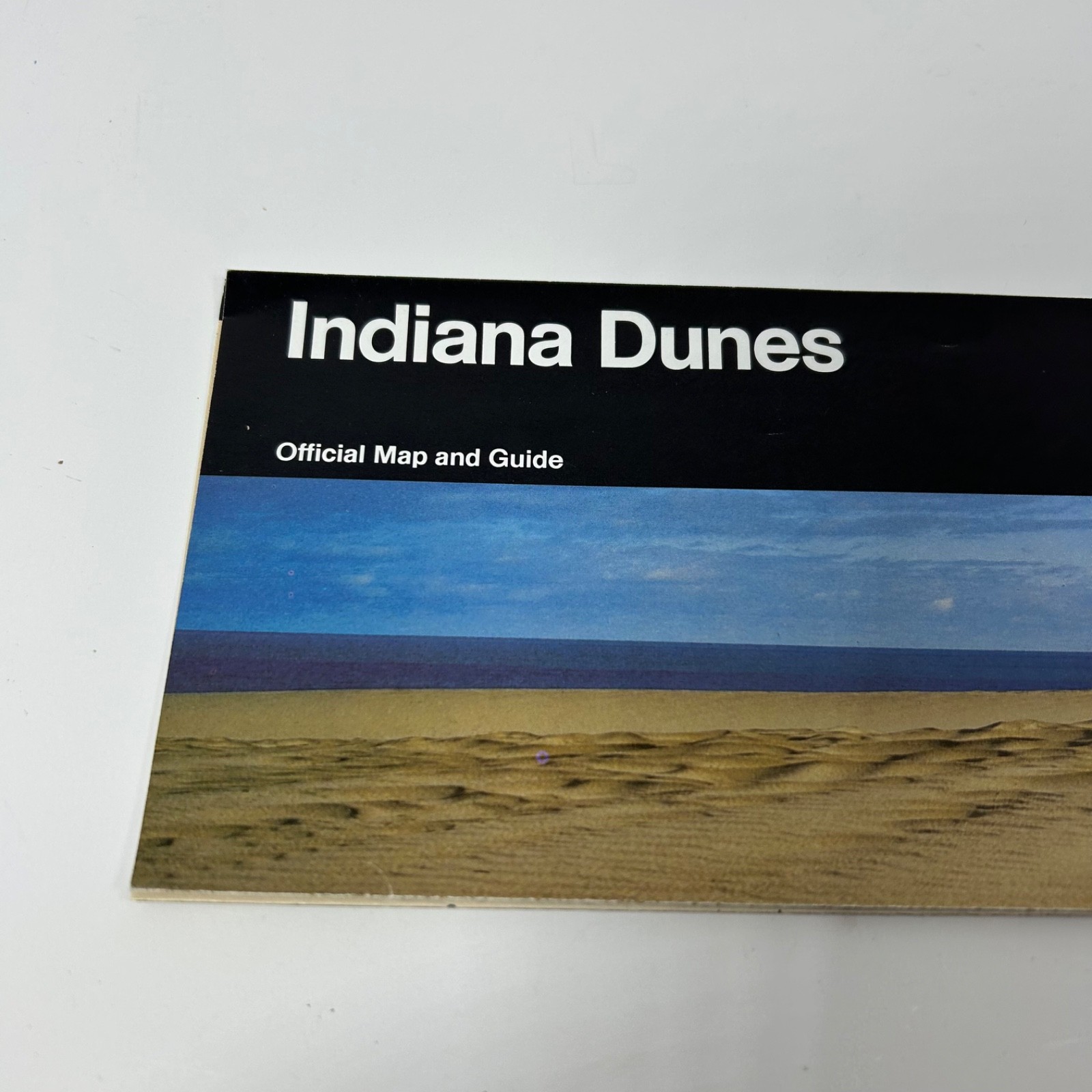 1995 Indiana Dunes Lakeshore National Park Service Travel Brochure Map Color OOP