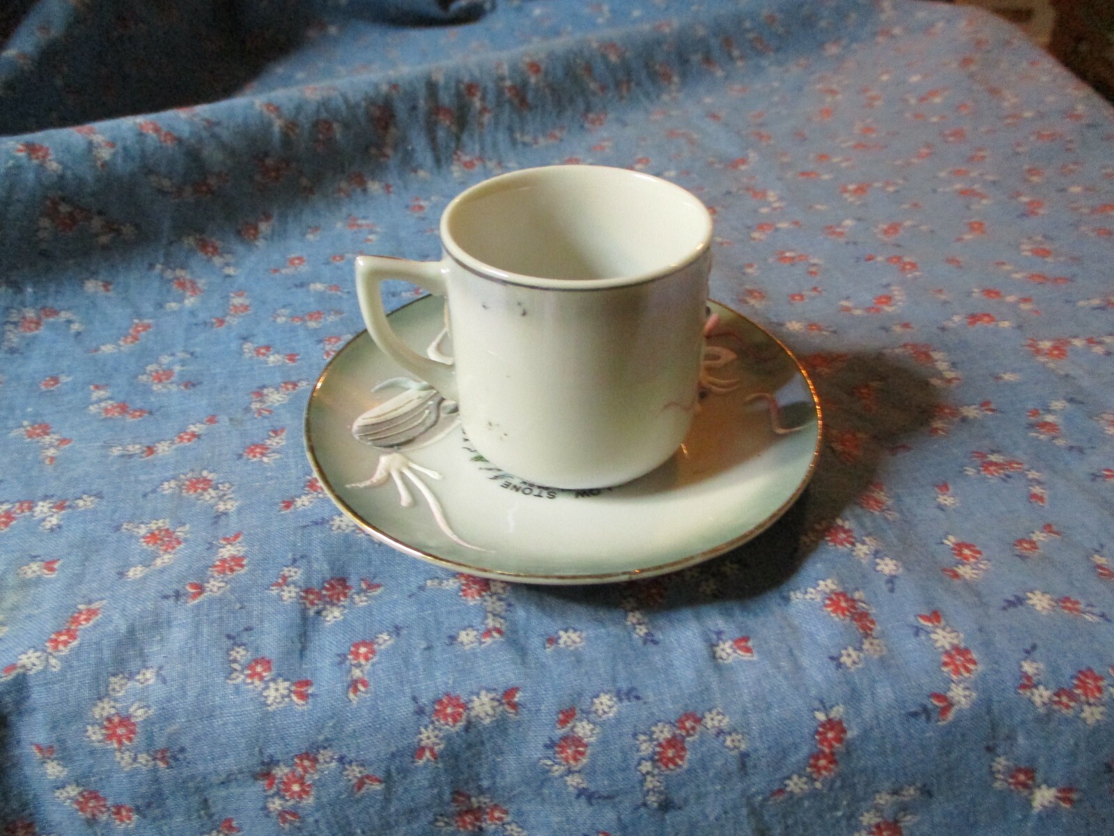 Yellow Stone National Park Dragonware Cup & Saucer Made Japan Cup 1 13/16″ High