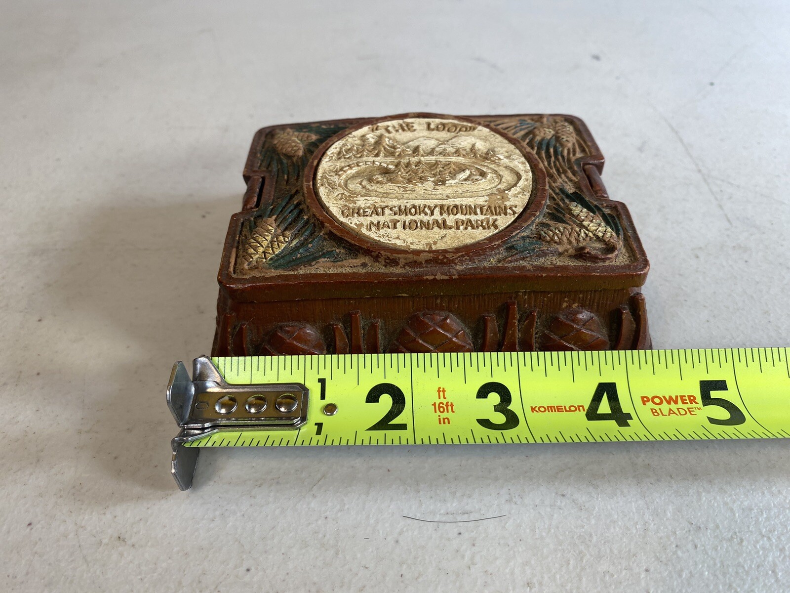 “The Loop” Great Smoky Mountains national park wood souvenir box 14B83