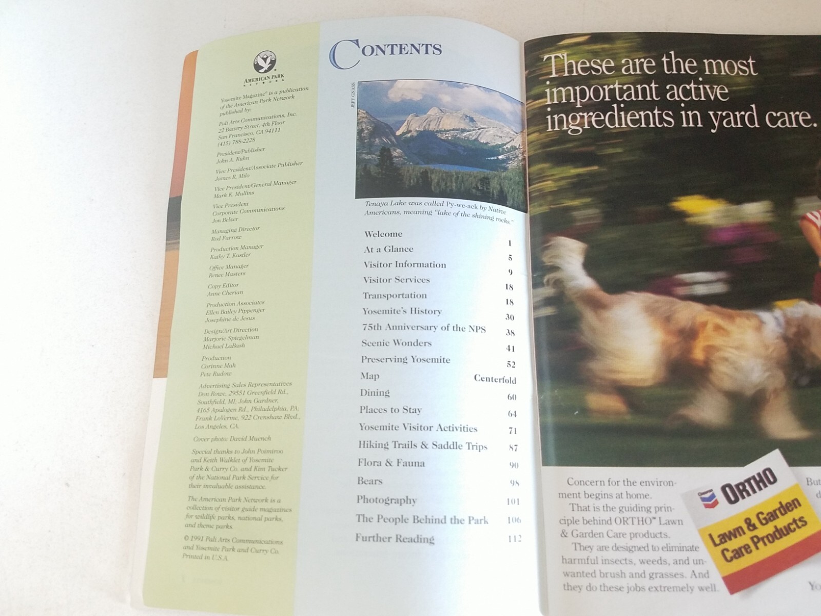 Yosemite Magazine Planning Your Stay Activities Dining Lodging Maps Trails Compl