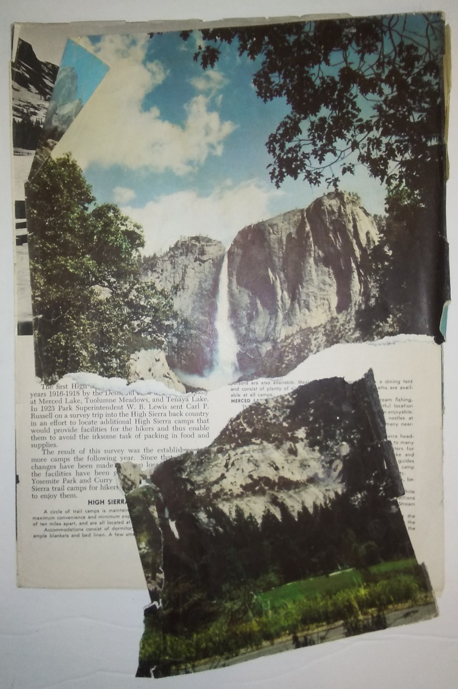 Vintage The Yosemite Story Souvenir Booklet – Half Dome, Maps, Color Photos