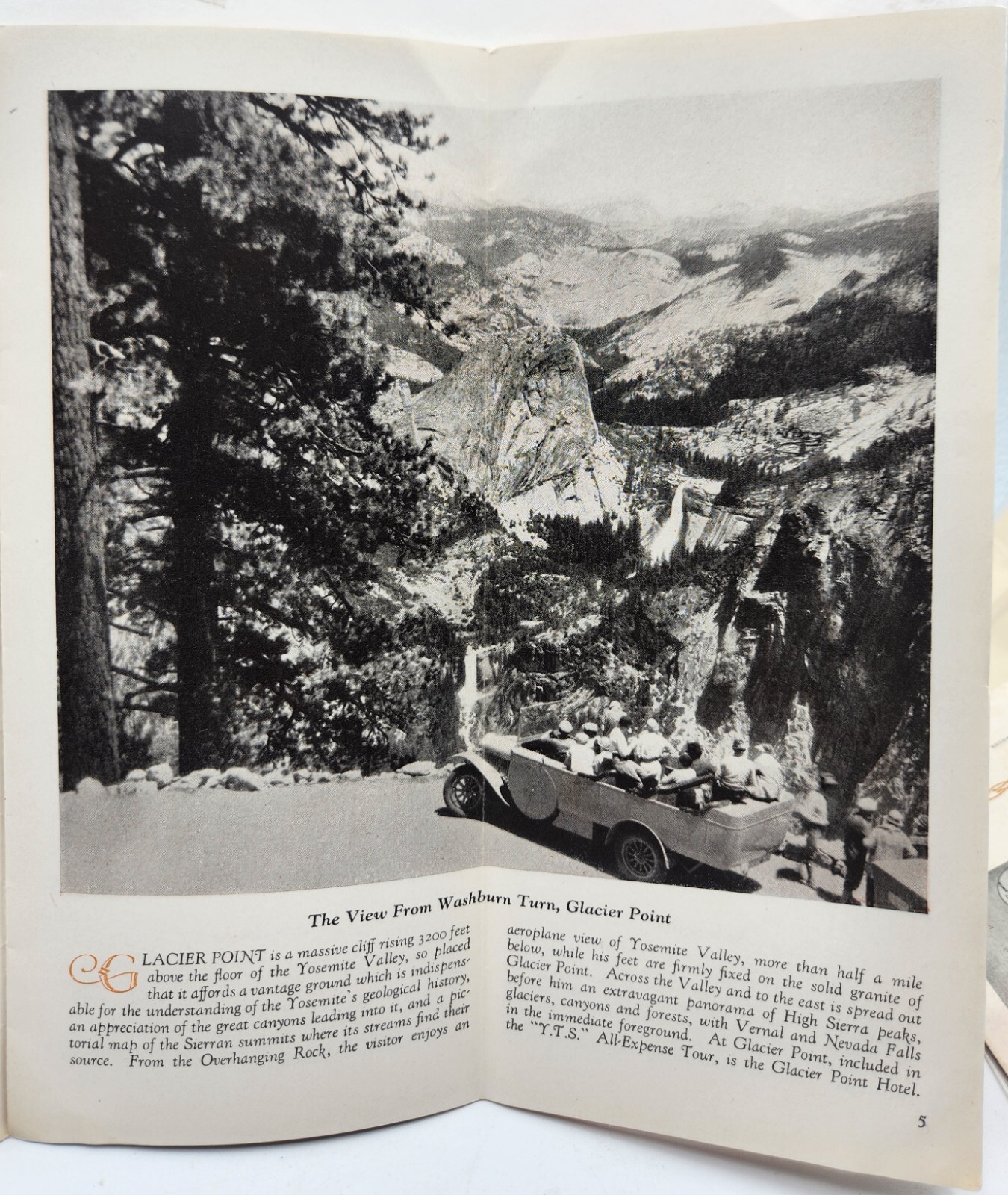 Yosemite and the Mariposa Big Trees Travel Brochure Transportion c.1920s