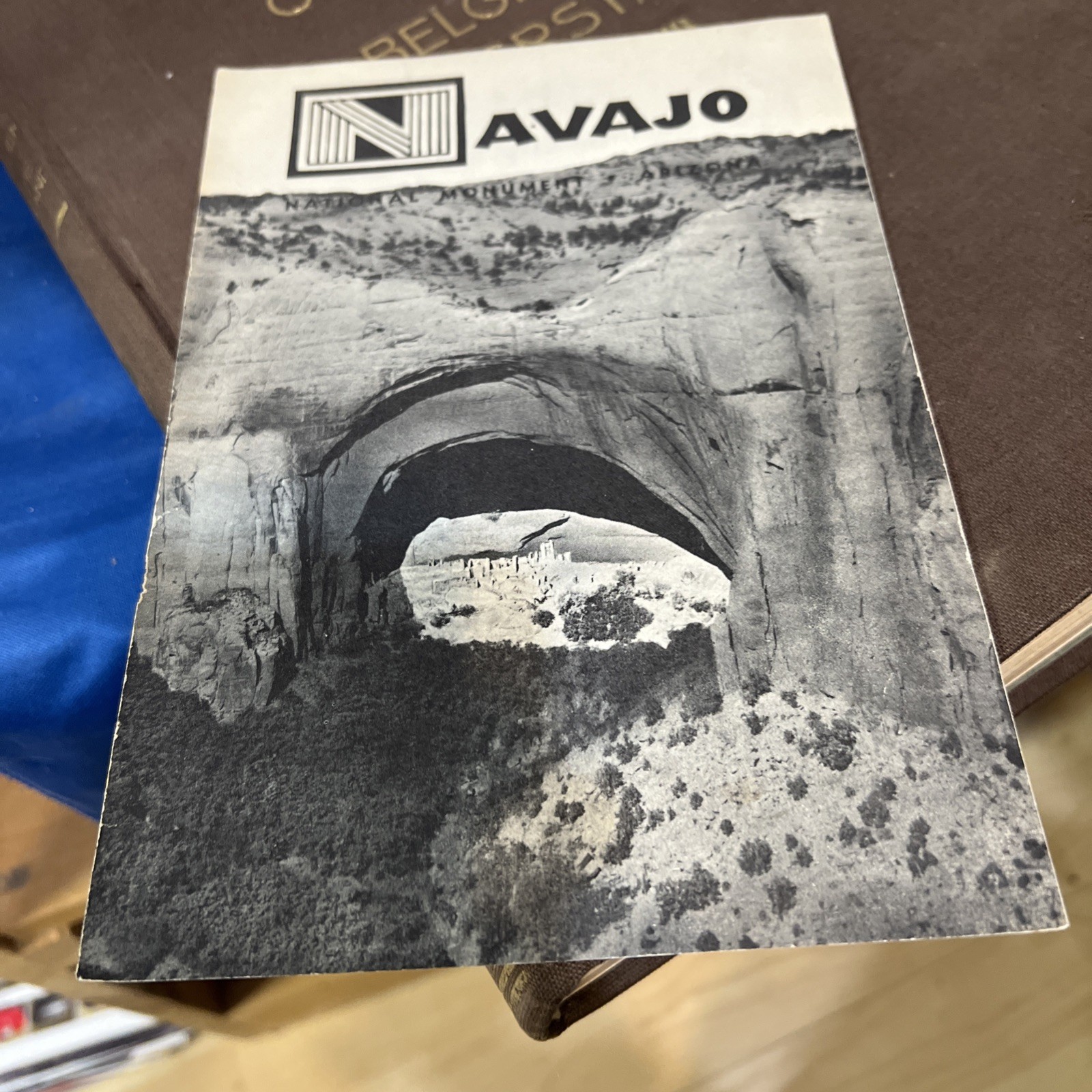 Vintage 1958 Navajo National Monument Brochure Pamphlet Map Guide
