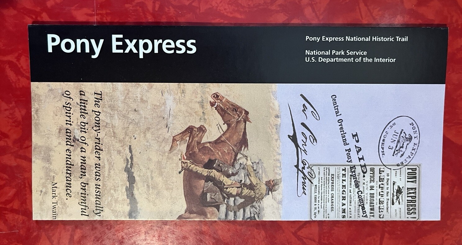 PONY EXPRESS NATIONAL HISTORIC TRIAL NPS OFFICIAL MAP & GUIDE 2018