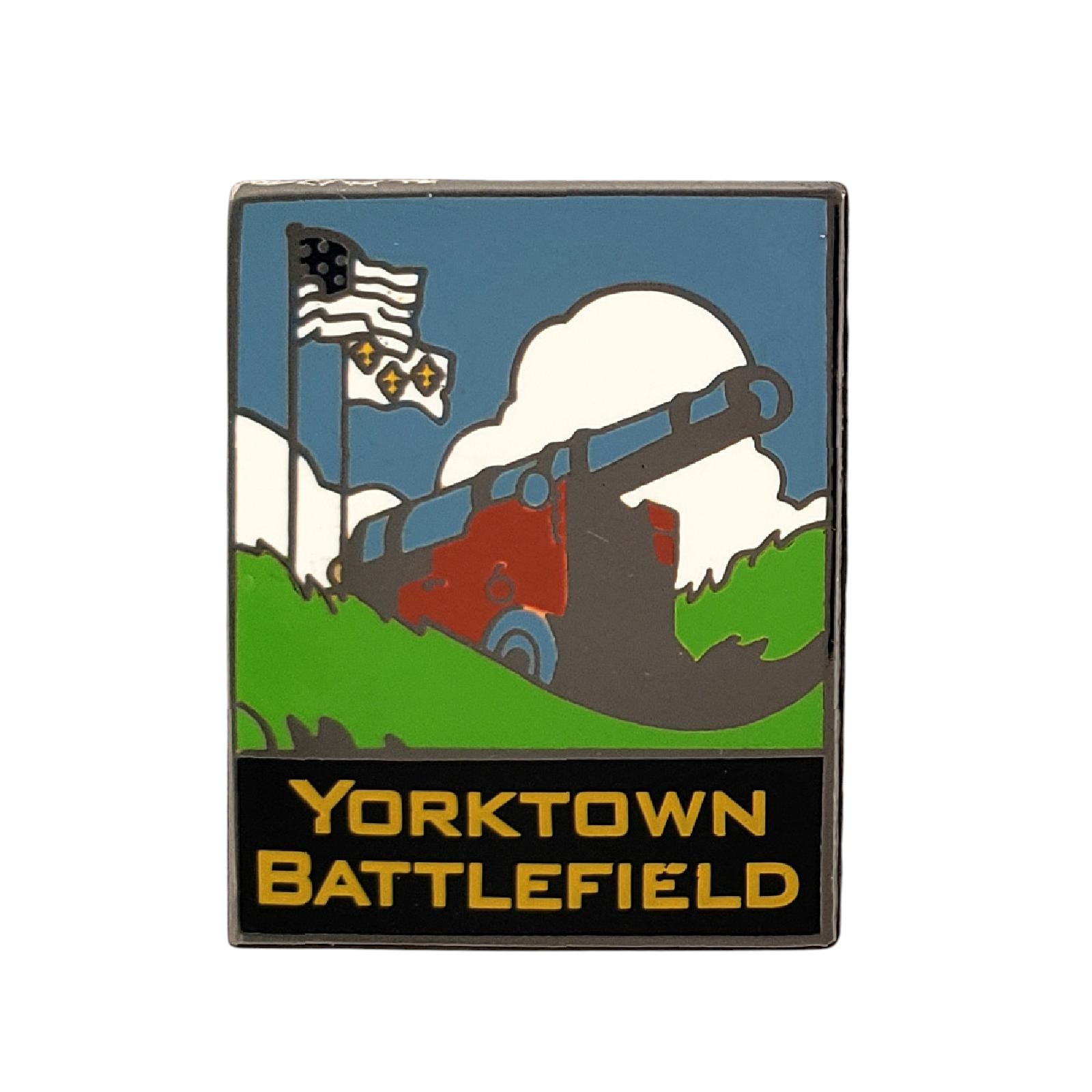 Yorktown Battlefield Lapel Pin Cannon American Revolutionary War National Park