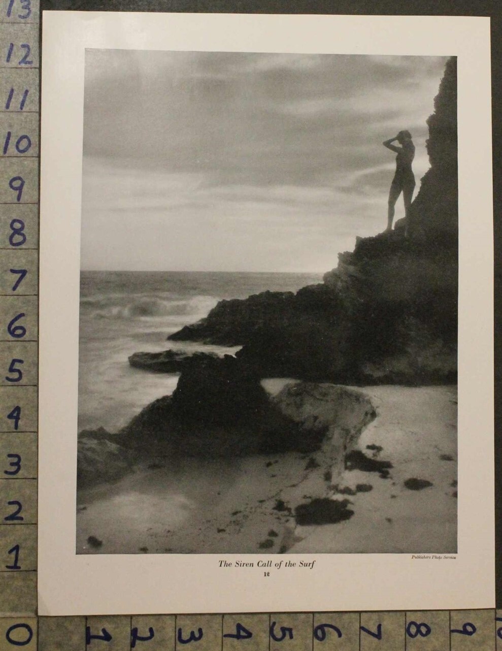 1927 OCEAN SURF SIREN MERMAID WEST SWIMMER BATHING SUIT INSERT PHOTO PRINT 30010