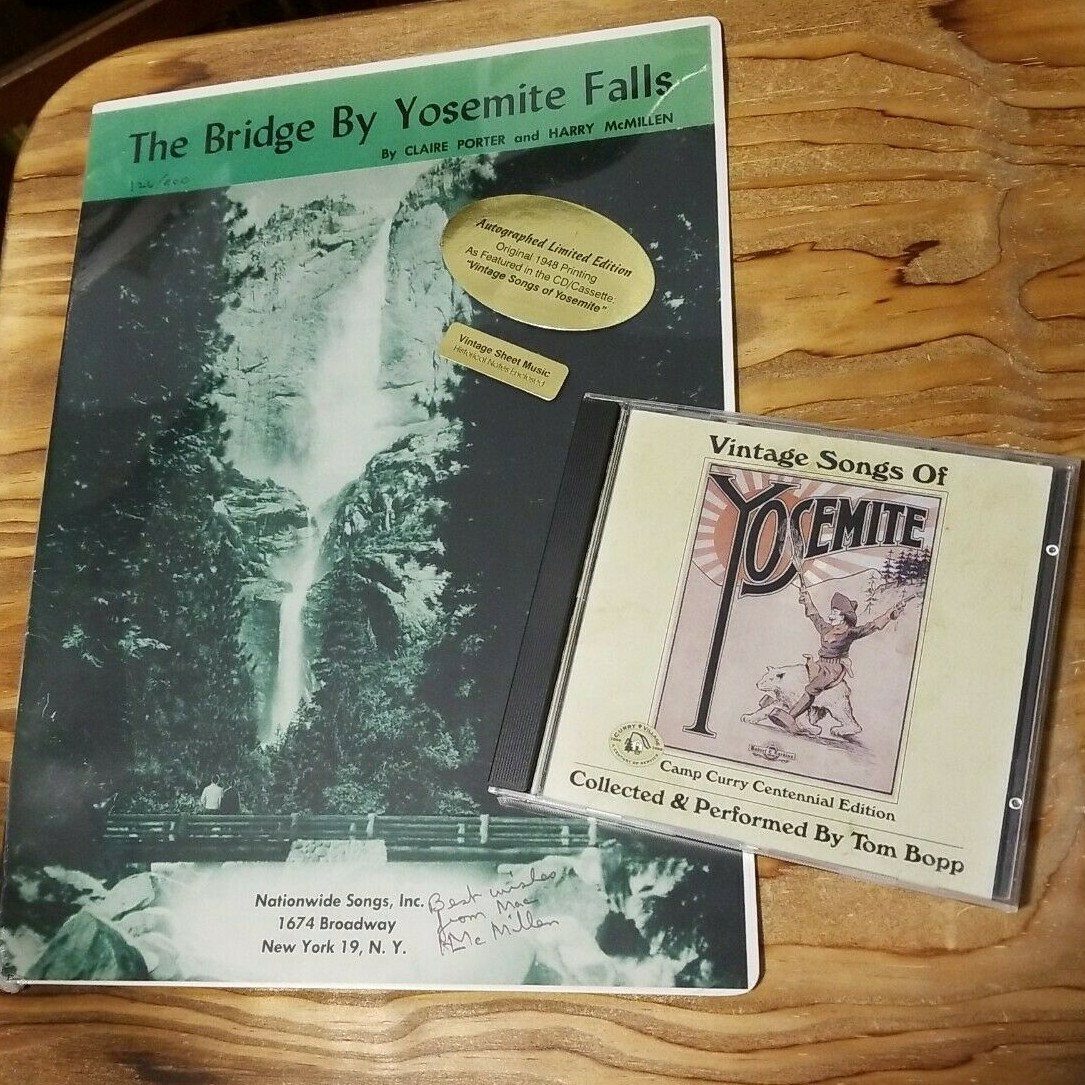 The Bridge By Yosemite Falls Autographed SHEET MUSIC and Tom Bopp CD