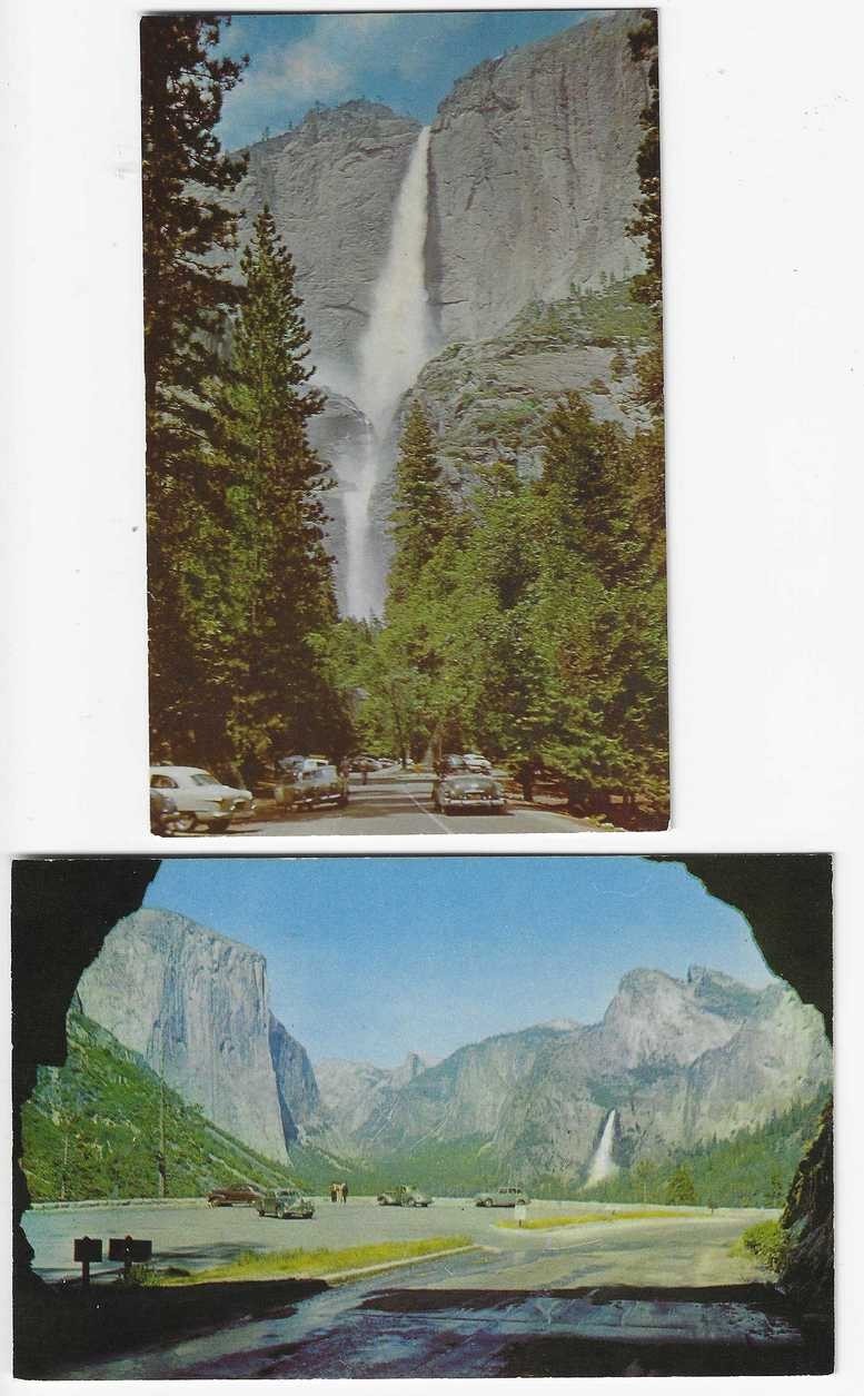 1909–56 mixed lot YOSEMITE NATIONAL PARK Brochures, Postcards, Print, Photos etc