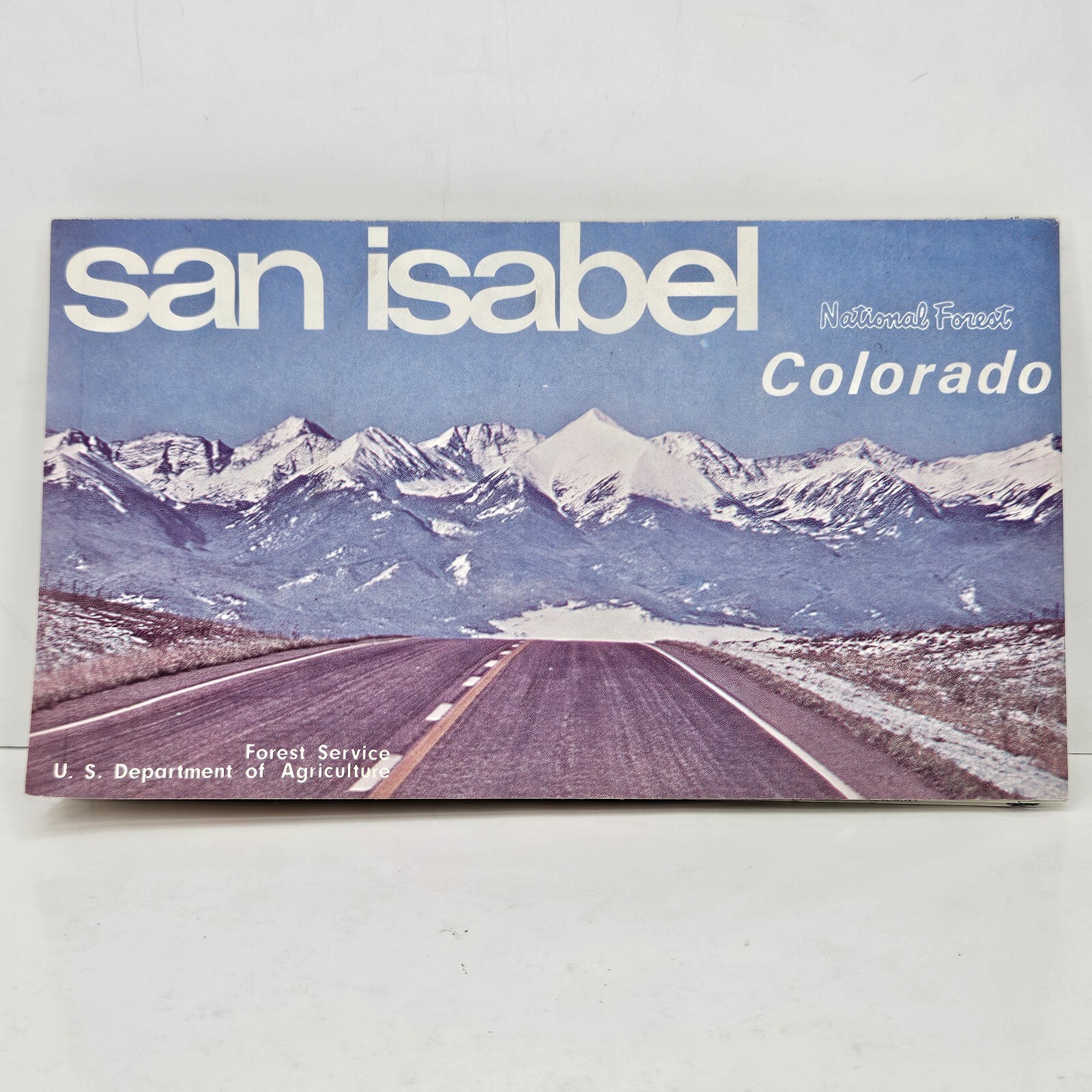 Vintage USDA 1972 San Isabel National Forest Map Colorado Forest Service