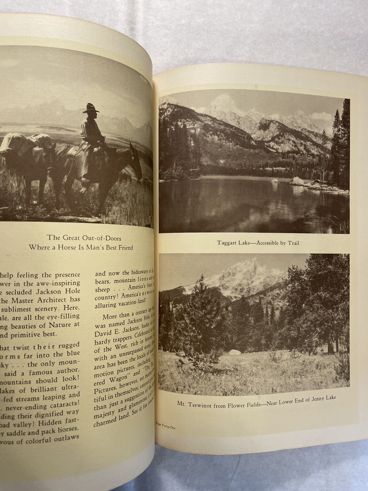 TETONS IN PICTURES Harrison R, Crandall SIGNED Park Photographer Jackson Hole