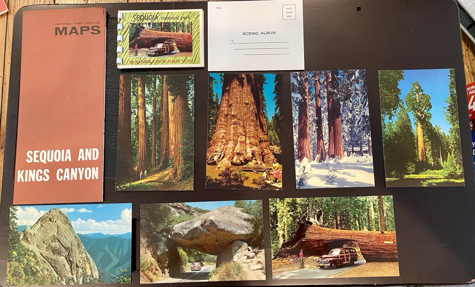 Sequoia & Kings Canyon National Parks Maps and Scenic Postcard Set