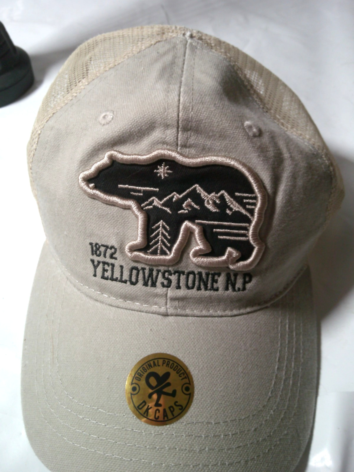 Yellowstone National Park Baseball Cap, DK Caps, 1872, Bear, New with Tags
