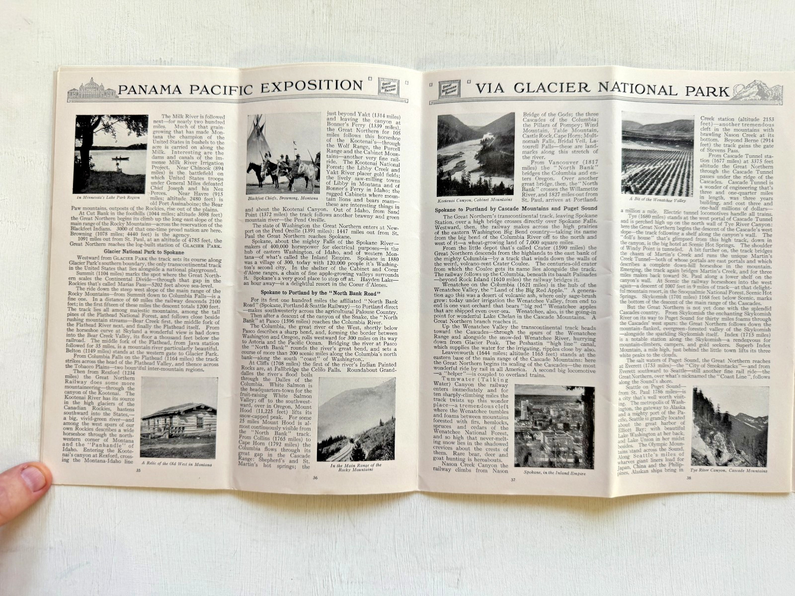 Amazing 1915 Travel Brochure Glacier National Park – Panama Pacific Expo Issue
