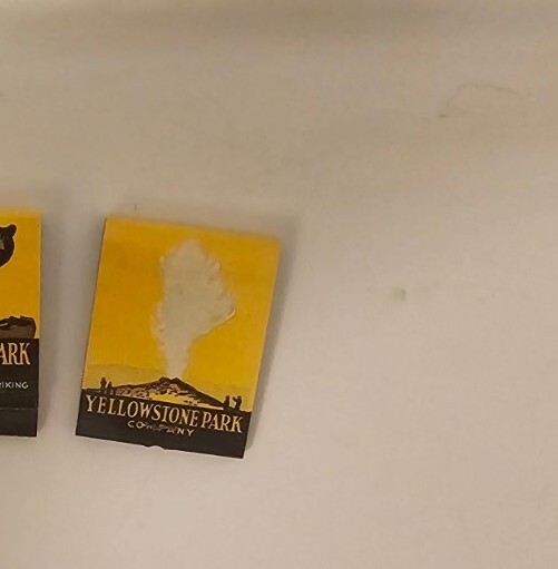 Vintage Yellowstone Park Company Matchbook 1960s Lot