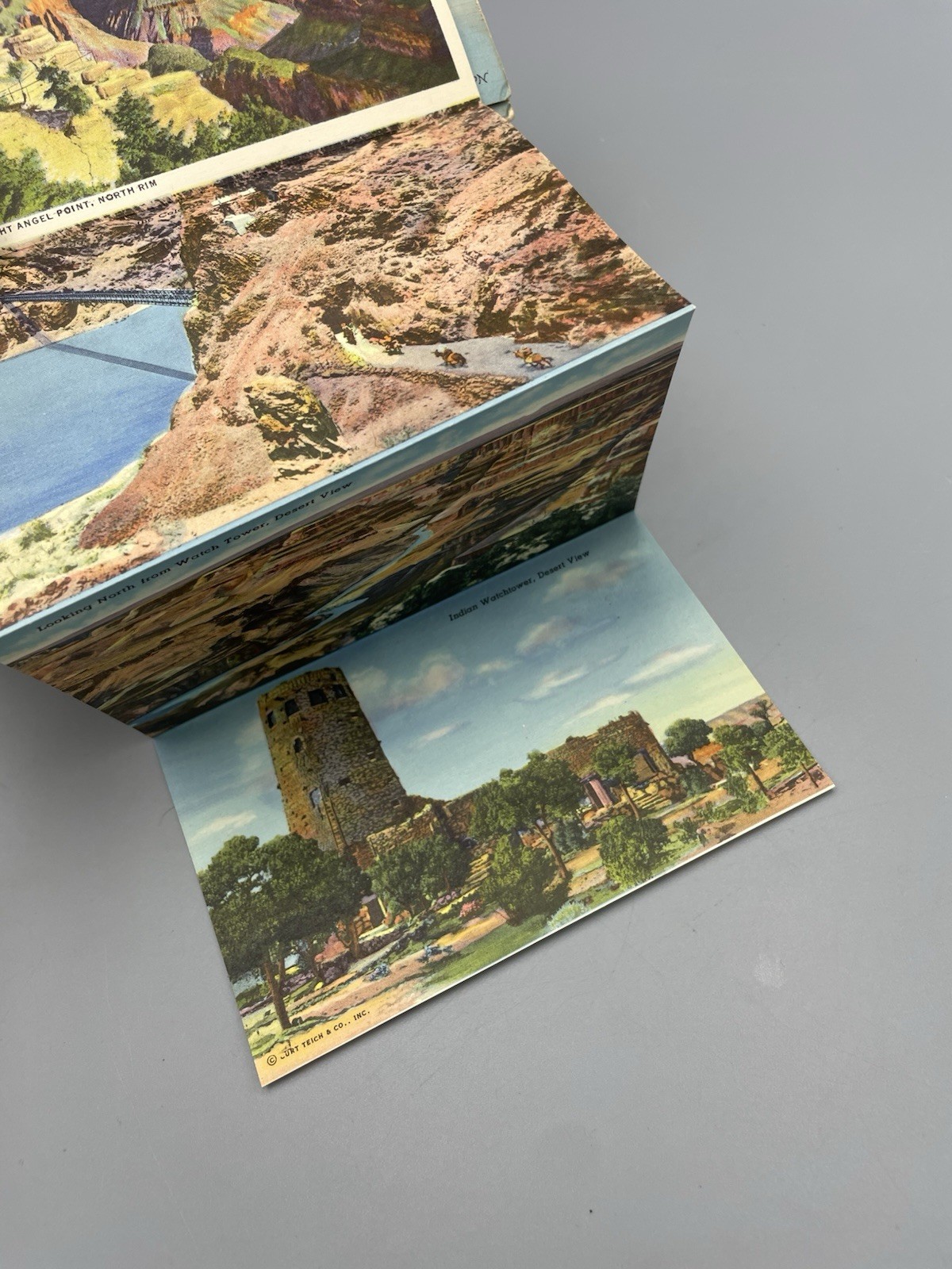 Grand Canyon National Park C. T. Colortone Linen Postcard Booklet, Circa 1939