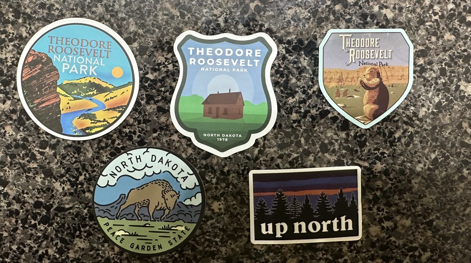 Theodore Roosevelt National Park Sticker Decal Set Of 5