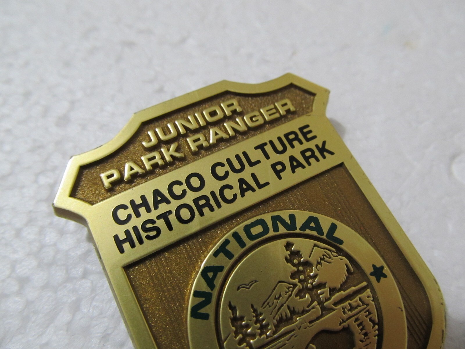 CHACO CULTURE HISTORICAL PARK National Junior Ranger Plastic Badge Pin NEWMEXICO