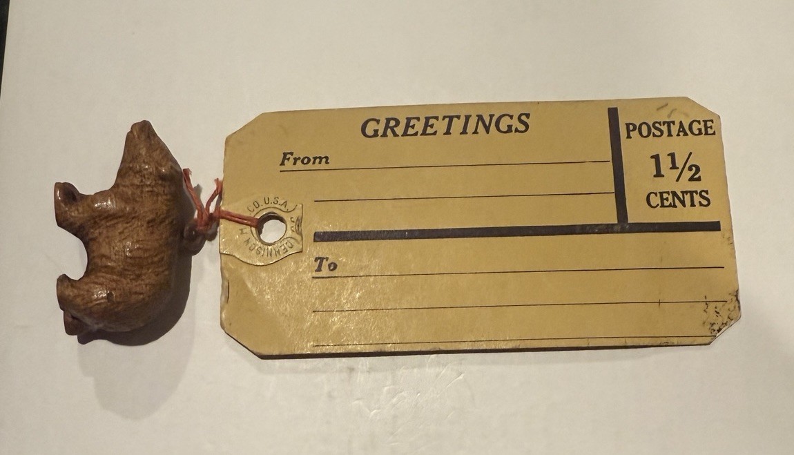 Vintage “A Good Luck Bear” Souvenir From Yellowstone Park