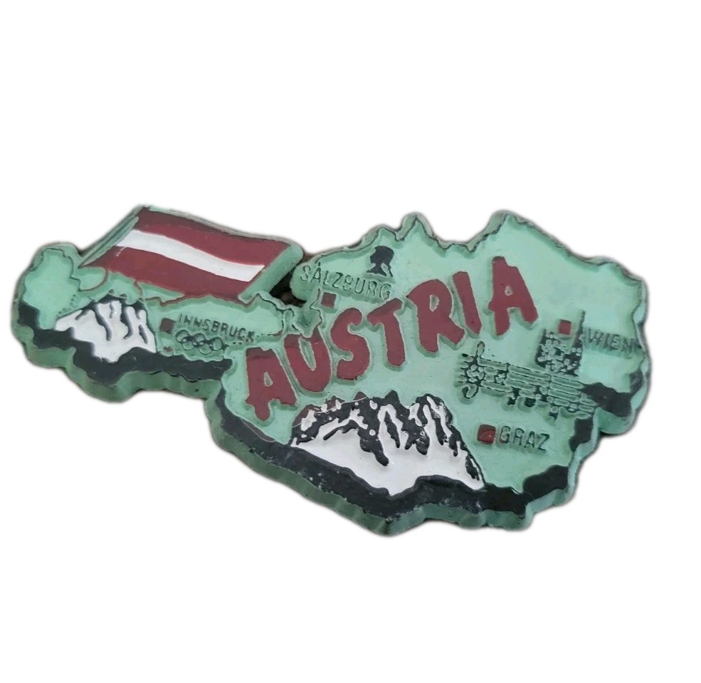 Lot of 9 International Travel Fridge Magnets Rome Austria Souvenir Collection