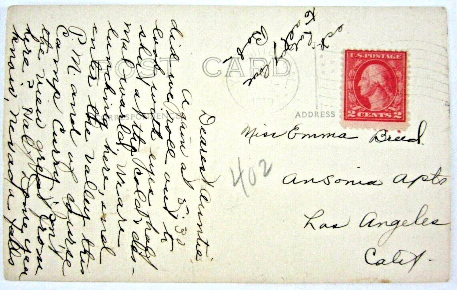 Yosemite National Park Glacier Point Hotel Resort Camp Curry Photo Postcard 1919