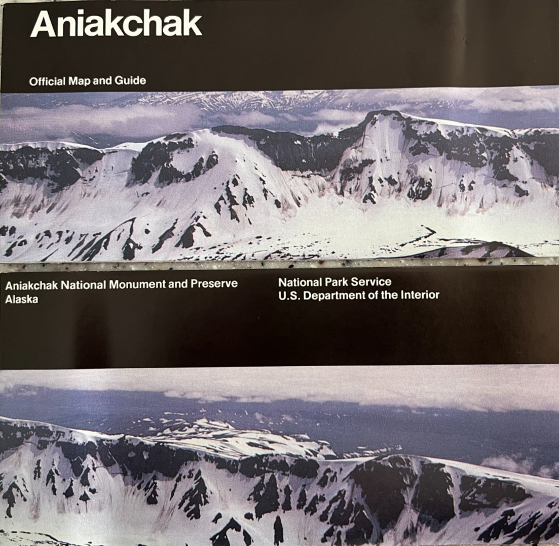 Vintage 1999 ANIAKCHAK NM/PRESERVE NATIONAL PARK SERVICE UNIGRID BROCHURE/MAP