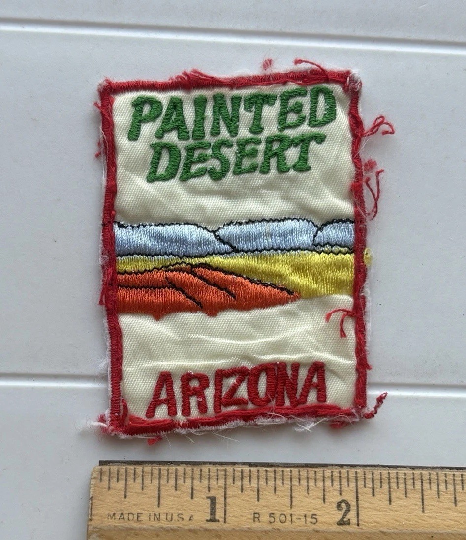 Vintage Painted Desert Arizona Souvenir Embroidered Patch Badge