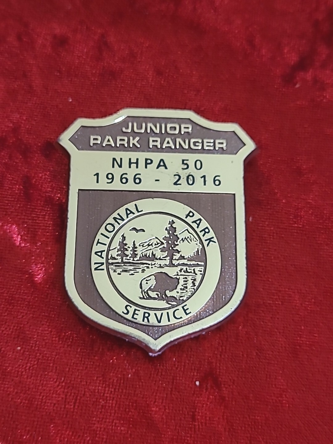 NHPA 50 1966-2016 Park Service Jr National Park Ranger Plastic Souvenir Badge