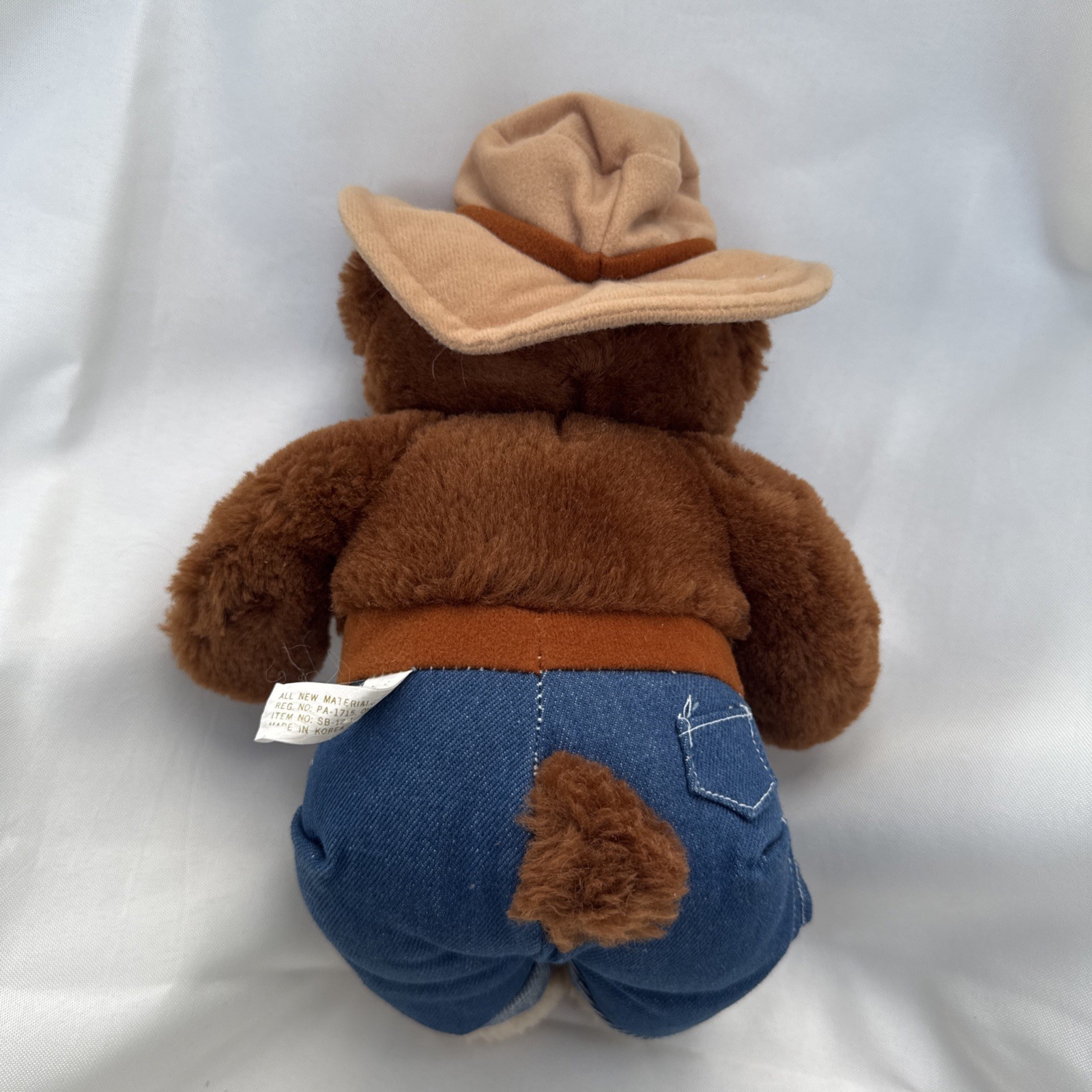 Vtg 1984 Smokey Bear Plush 12″ Three Bears Inc Made In Korea Clean!