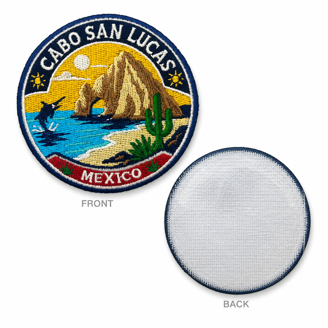 Cabo San Lucas Mexico Patch 3 Inch Iron On Embroidered Beach Sunset Travel Badge