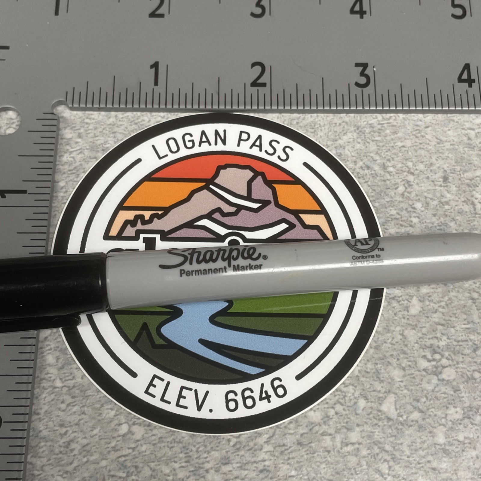 Decal – Outdoor – Glacier National Park- Logan Pass – Color New