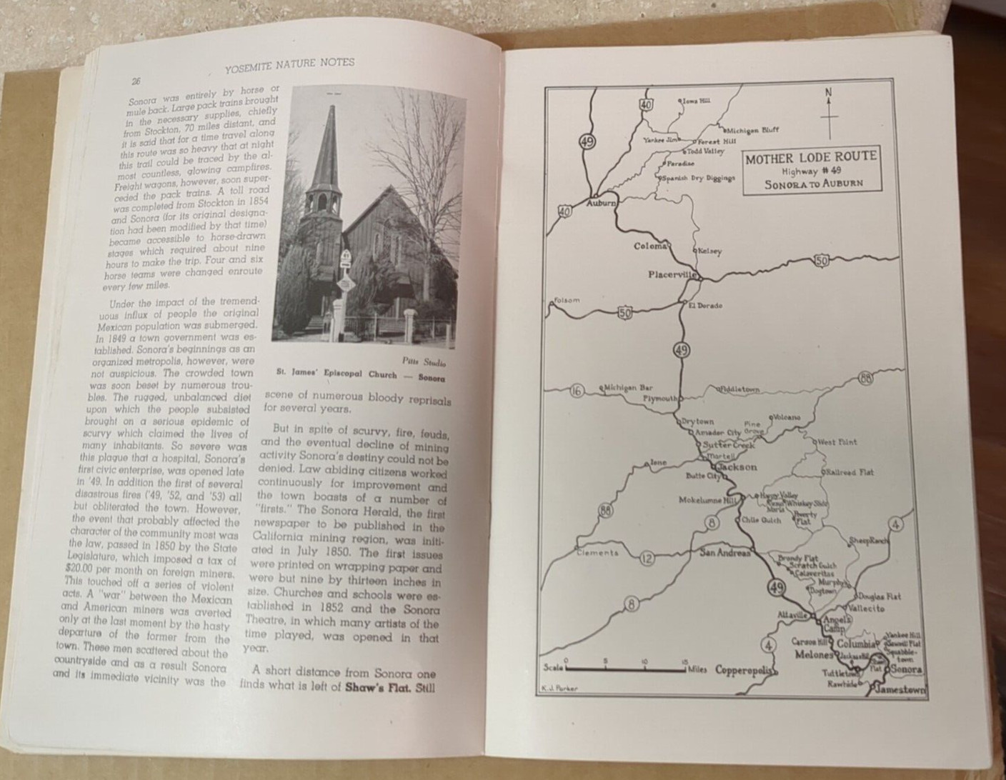 A Guide to the Mother Lode Country & Yosemite Sequoias, Nature Notes 1948 & 1949