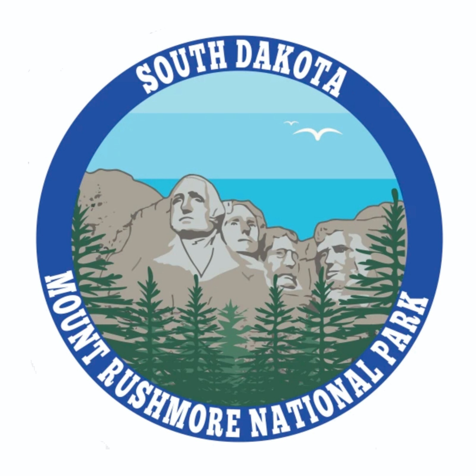 Mount Rushmore National Park Sticker South Dakota National Park Decal