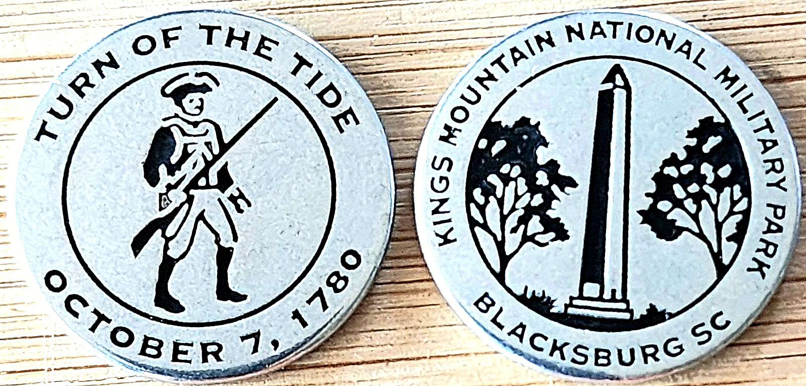 KINGS MOUNTAIN NATIONAL MILITARY PARK TOKEN – SOUTH CAROLINA