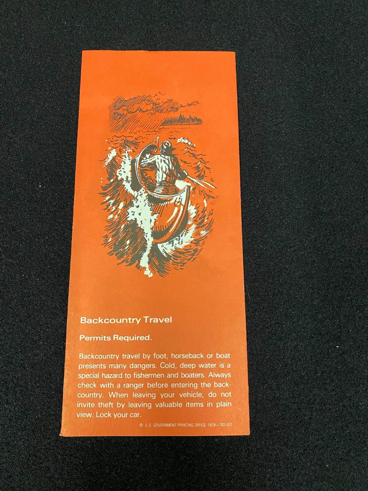 1970’s Danger Your Safety Hazards in Yellowstone National Park Brochure Pamphlet