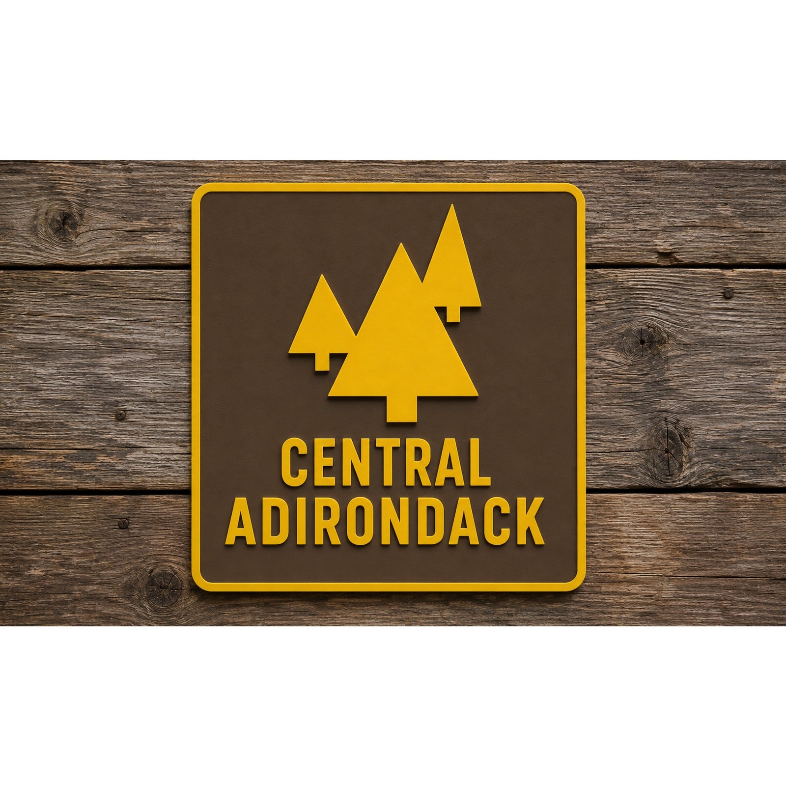 Central Adirondack North Country Scenic Byway Trail Marker Sign New York Park