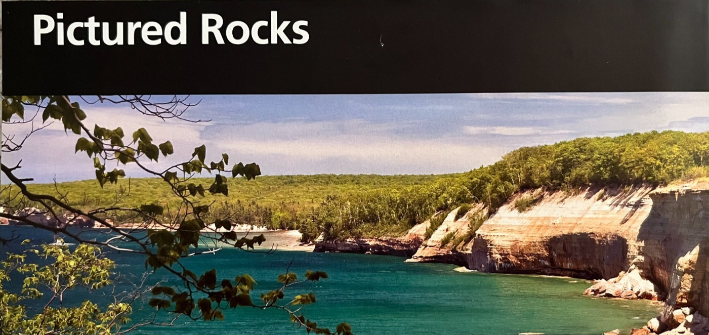Vintage 2016 PICTURED ROCKS LAKESHORE NATIONAL PARK SERVICE UNIGRID BROCHURE/MAP
