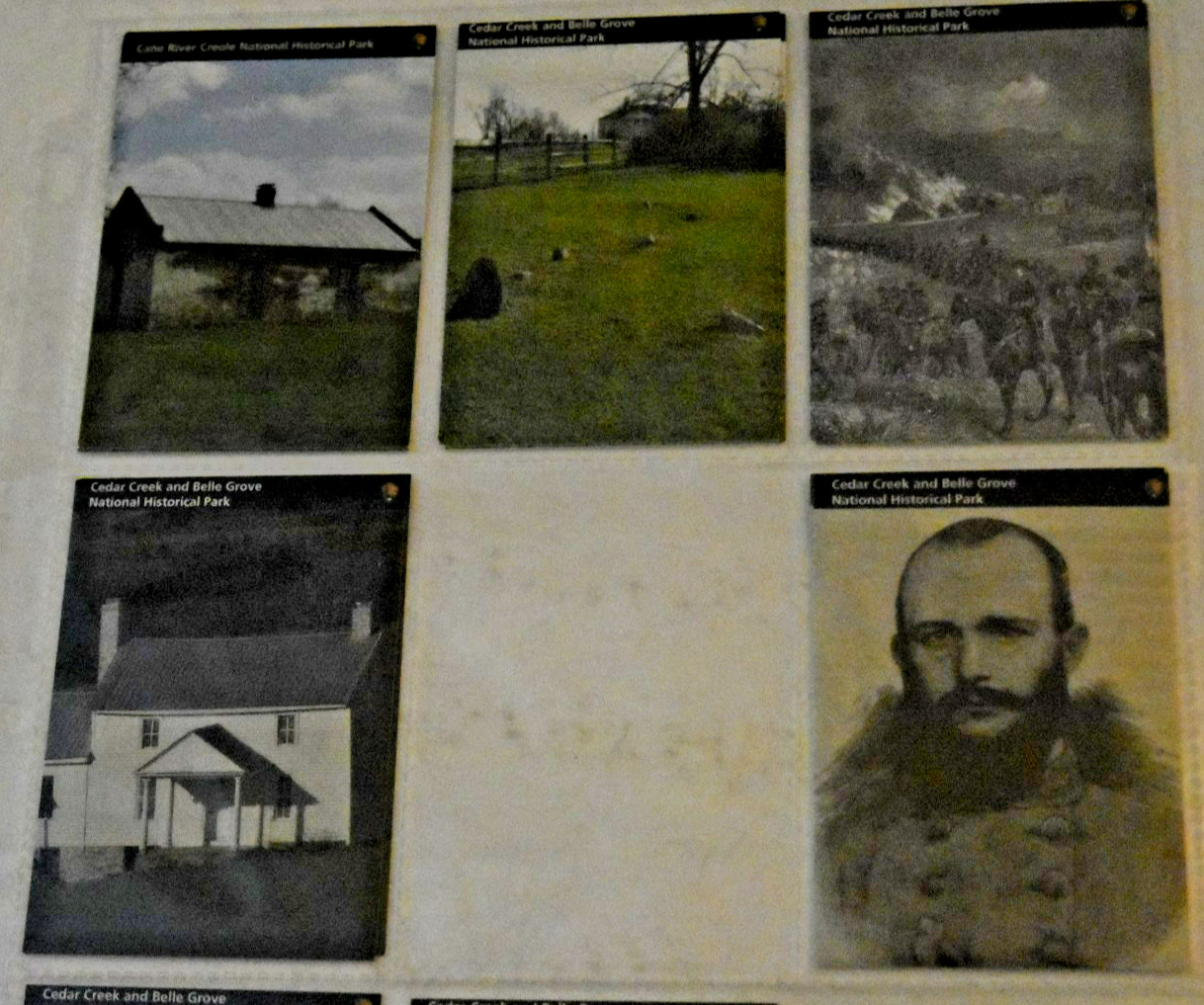 5 NPS CEDAR CREEK & BELLE GROVE NTL HISTORIC SITE, “Gen. Ramseur” NPS CARDS, New