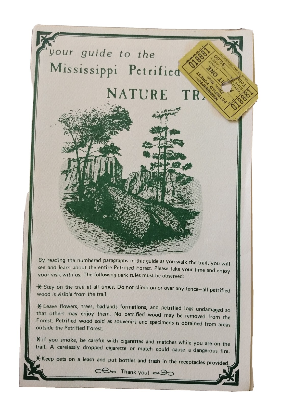 Vintage Travel Guide: Mississippi Petrified Forest Nature Trail
