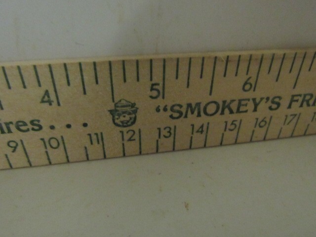Vtg. Promotiona USFS “A Rule to Prevent Forest Fires/Smokey’s Friends…” Ruler