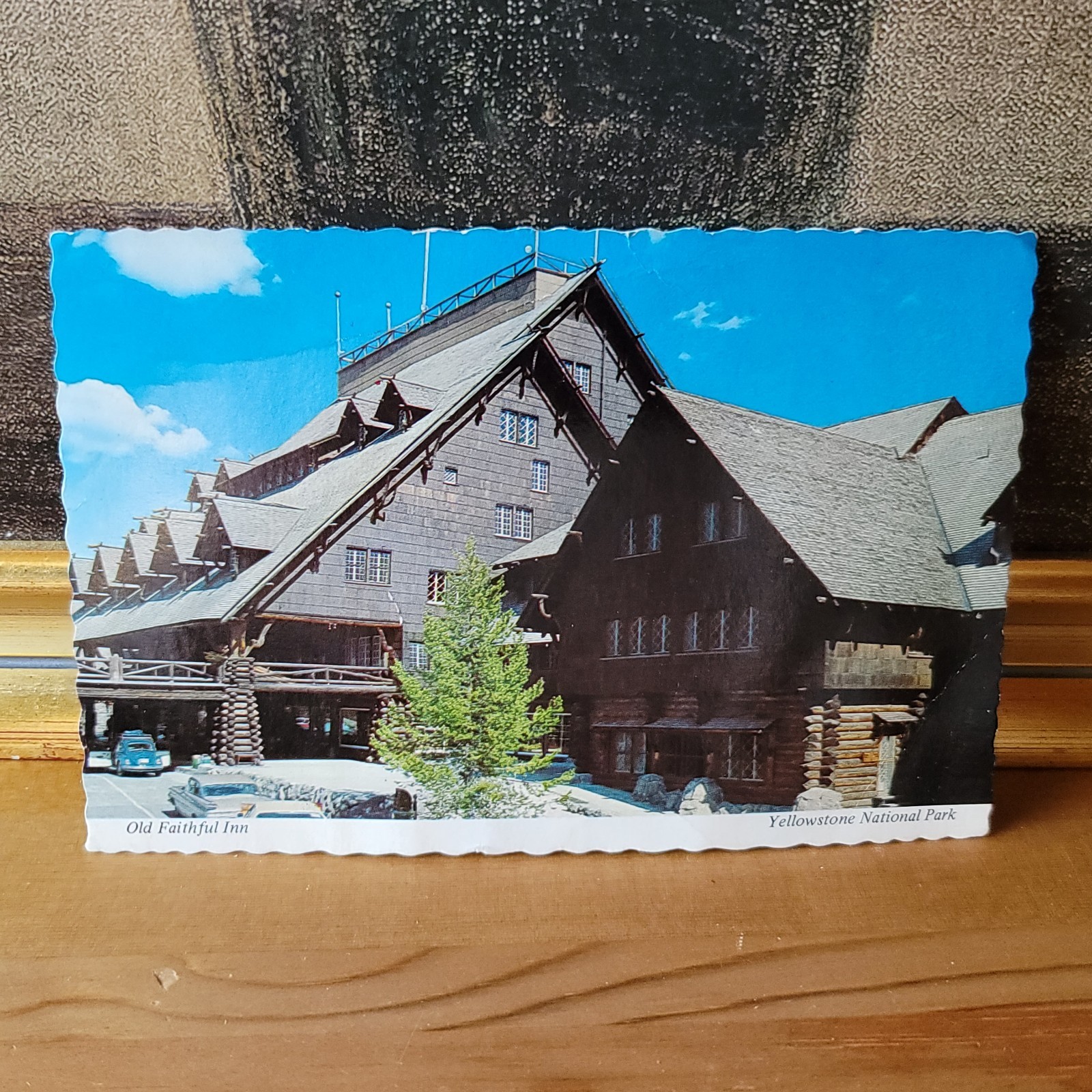 Vintage Yellowstone Postcard Lot Old Faithful Inn Map Brochure ,Chimney Rock NC