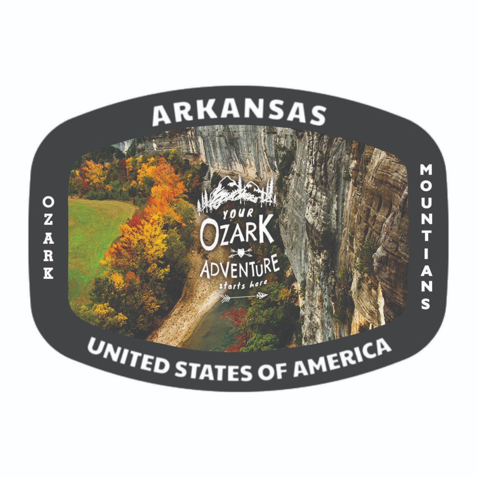 Ozark Mountains Arkansas Sticker Decal Bumper Sticker