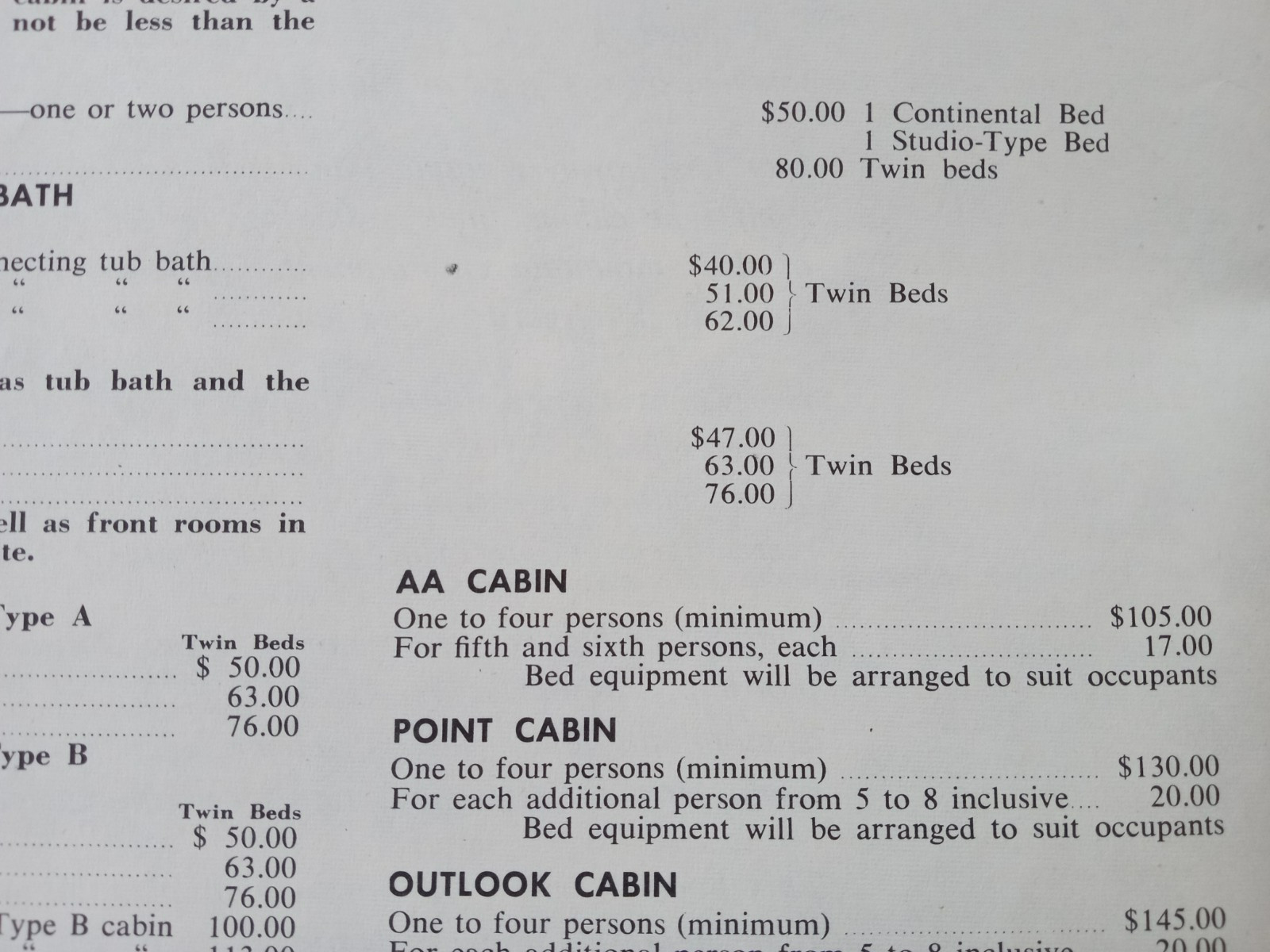 JASPER PARK LODGE Alberta 1959 Rates Information Book Canadian National Railways