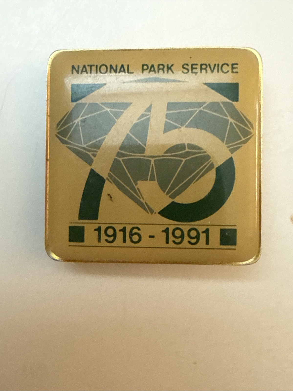 National Park Service 1916-1991 75th Anniversary Employee Lapel Pin NPS Vintage