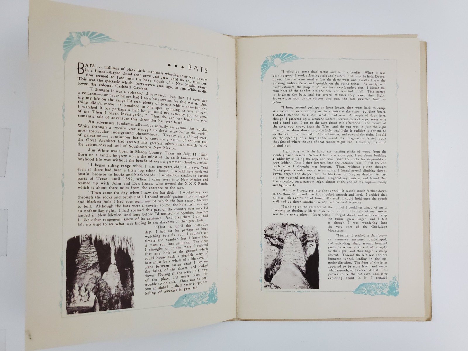 1948 Carlsbad Caverns NM Jim White’s Story Signed Autographed Vintage Booklet