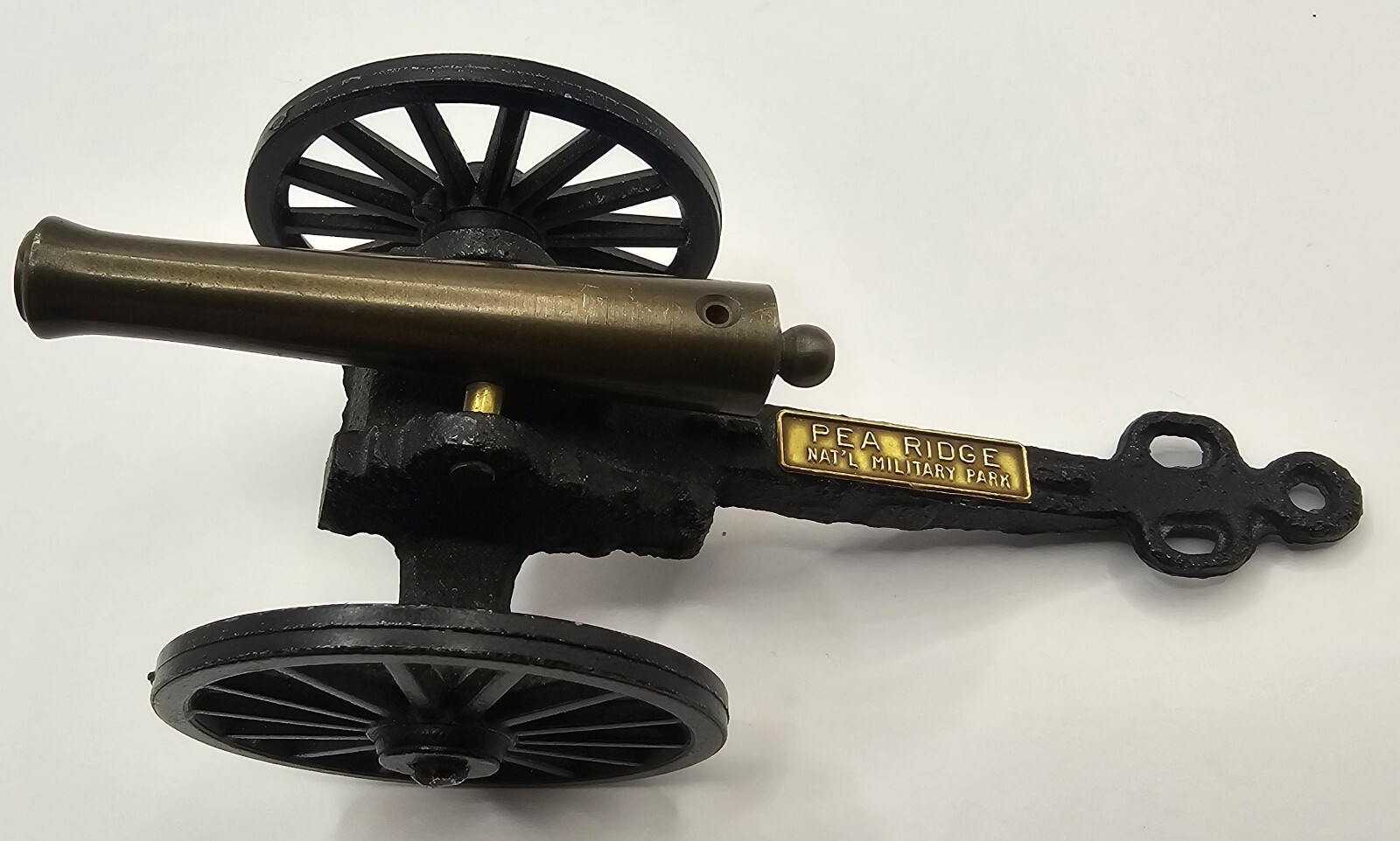 Vtg Miniature Replica Cannon Pea Ridge National Military Park 4.5″ Cast Iron
