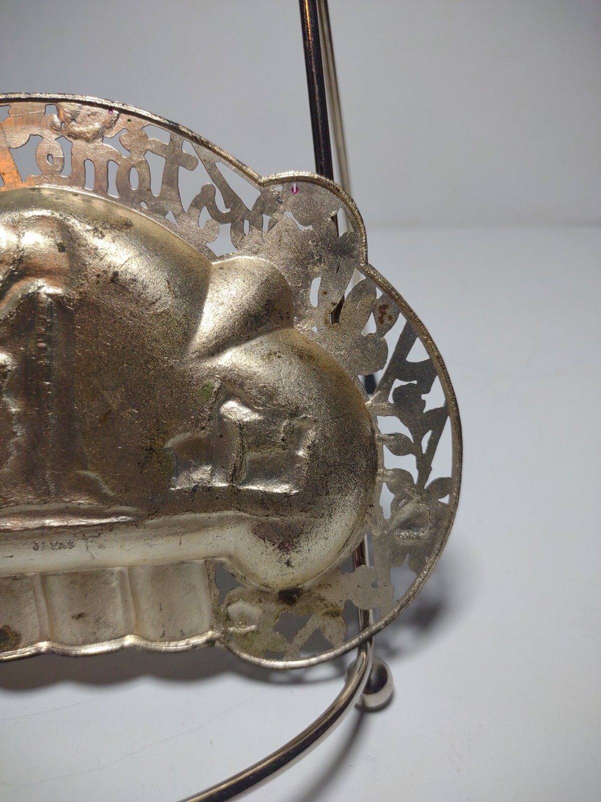 Vtg 1950-60 Yellowstone National Park Souvenir Metal Tin Ashtray G Nov Co Japan