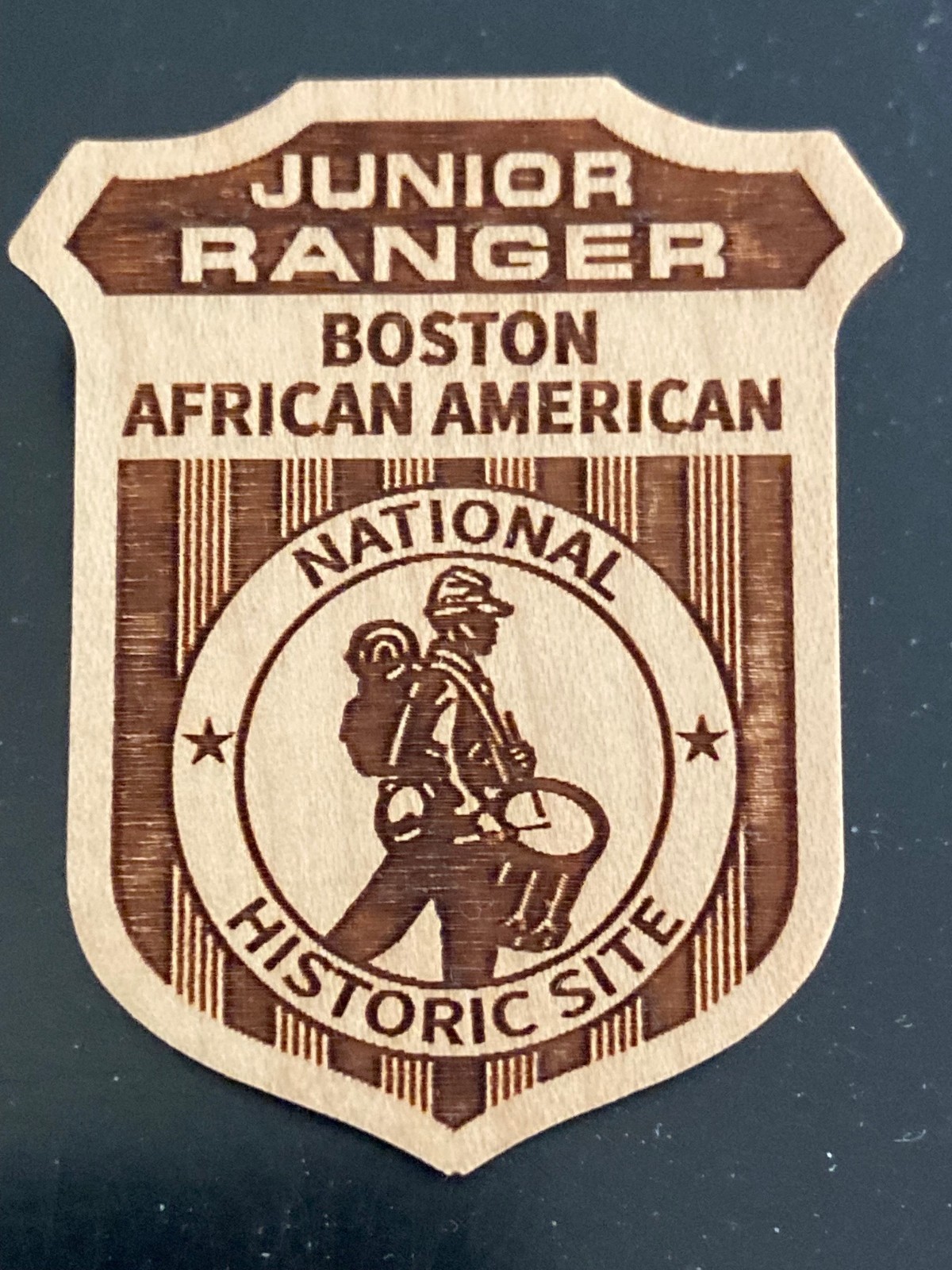 BOSTON AFRICAN AMERICAN NATIONAL PARK Junior Ranger Badge BLACK HISTORY CIVIL WA