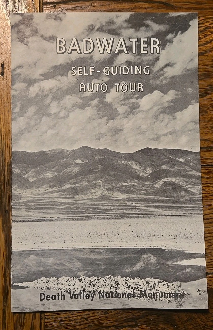Vintage Badwater Self- Guiding Auto Tour Death Valley California 1968 Brochure