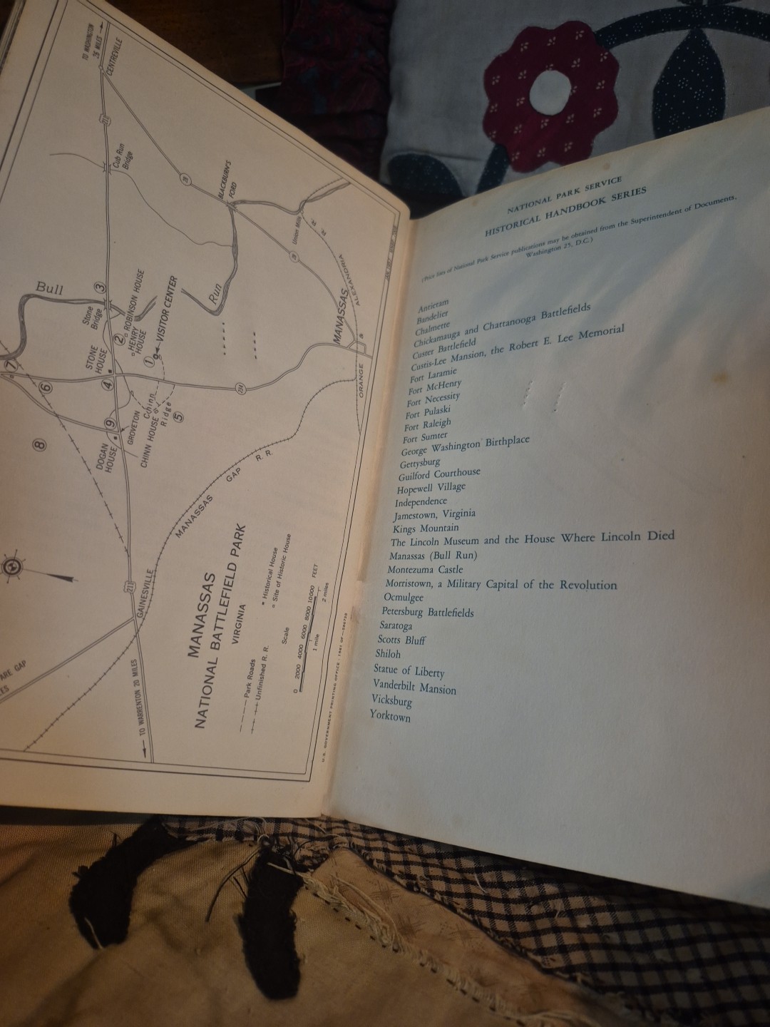 1961 Manassas (Bull Run) Battlefield Park National Park Historic Handbook No. 15